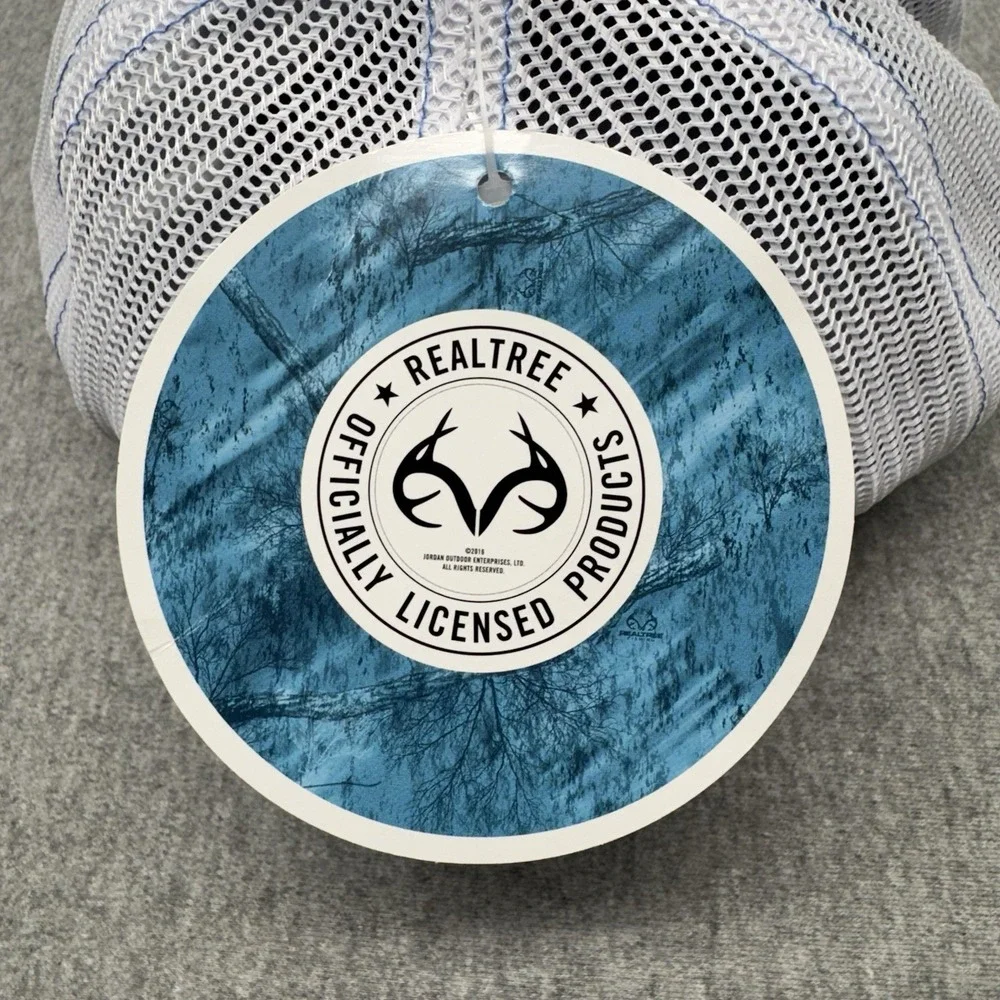 RealTree Hat Blue Fishing Trucker Snapback Cap New Reel Misfit Embroidery Beach